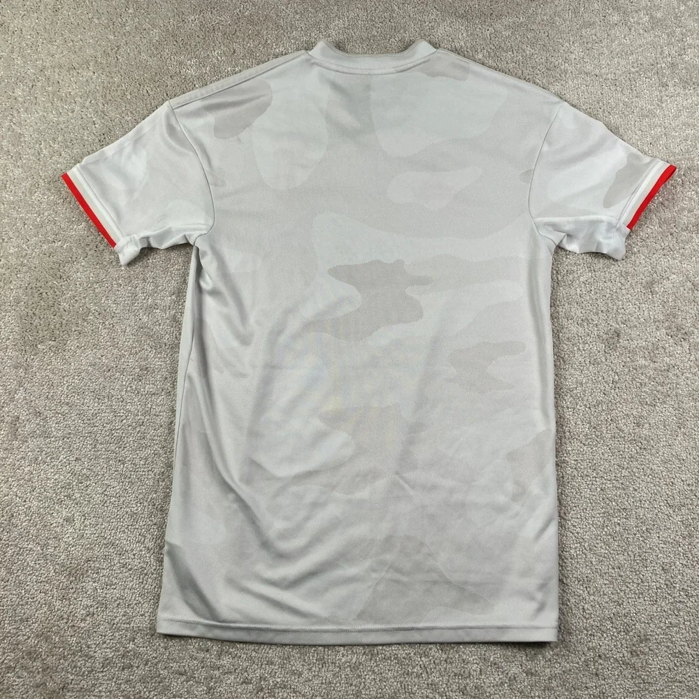 Adidas Juventus Jeep Mens Small Soccer Jersey Gray Camo Climalite  Shirt